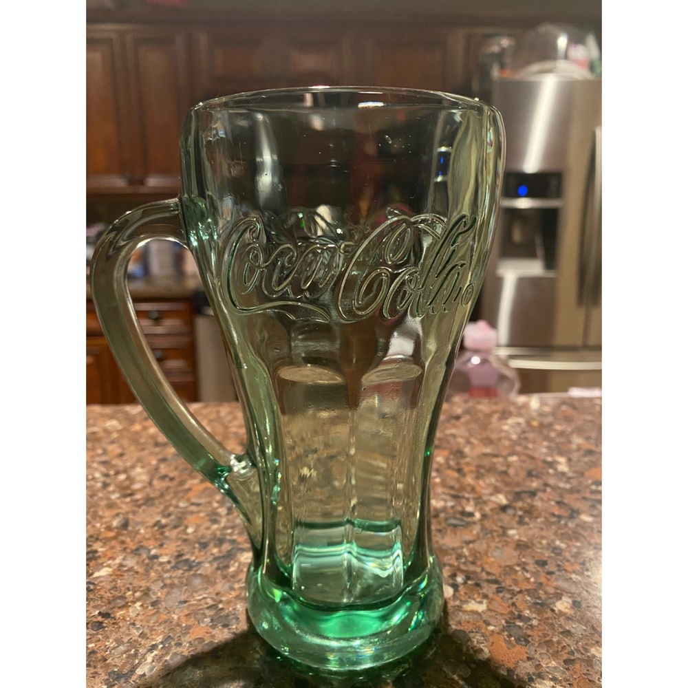 Vintage Libbey Coca Cola Coke Glass Mug W/ Handle